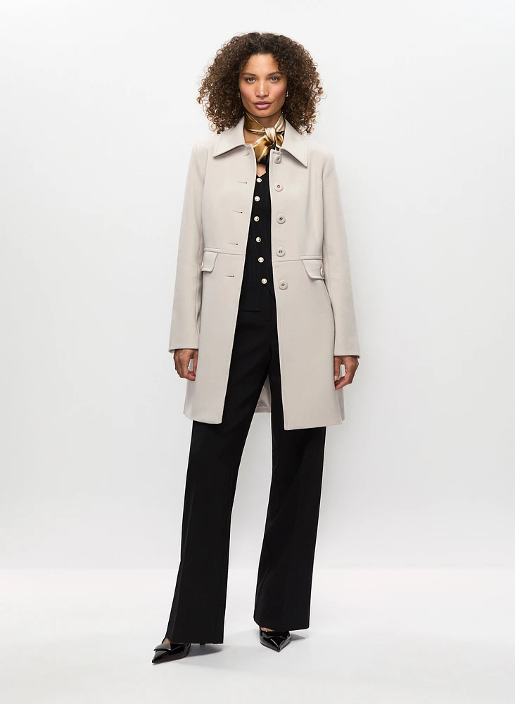 Trench en tricotine et pantalon coupe Soho