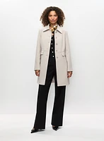 Trench en tricotine et pantalon coupe Soho