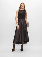 Camisole illusion et jupe asymétrique