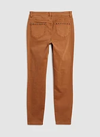 Jean à jambe étroite en denim doux