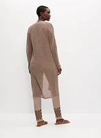 Cardigan long et métallisée