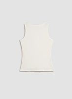Sleeveless Ribbed Tank Top