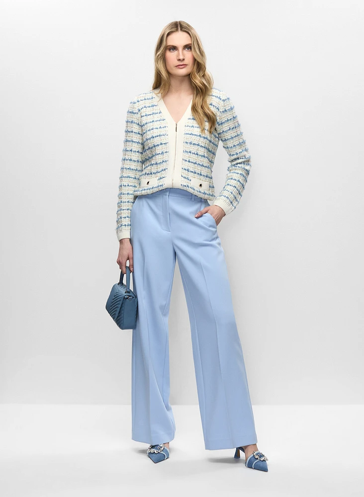 Cardigan rayé et pantalon Soho