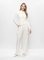 Pull à boutons et pantalon cargo