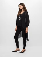 High-Low Chiffon Tunic