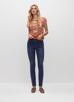 Pull-On Slim Leg Jeans