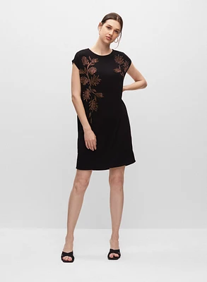 Floral Placement T-Shirt Dress