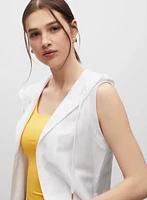 Sleeveless Linen Duster