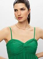 Robe bustier à ourlet asymétrique