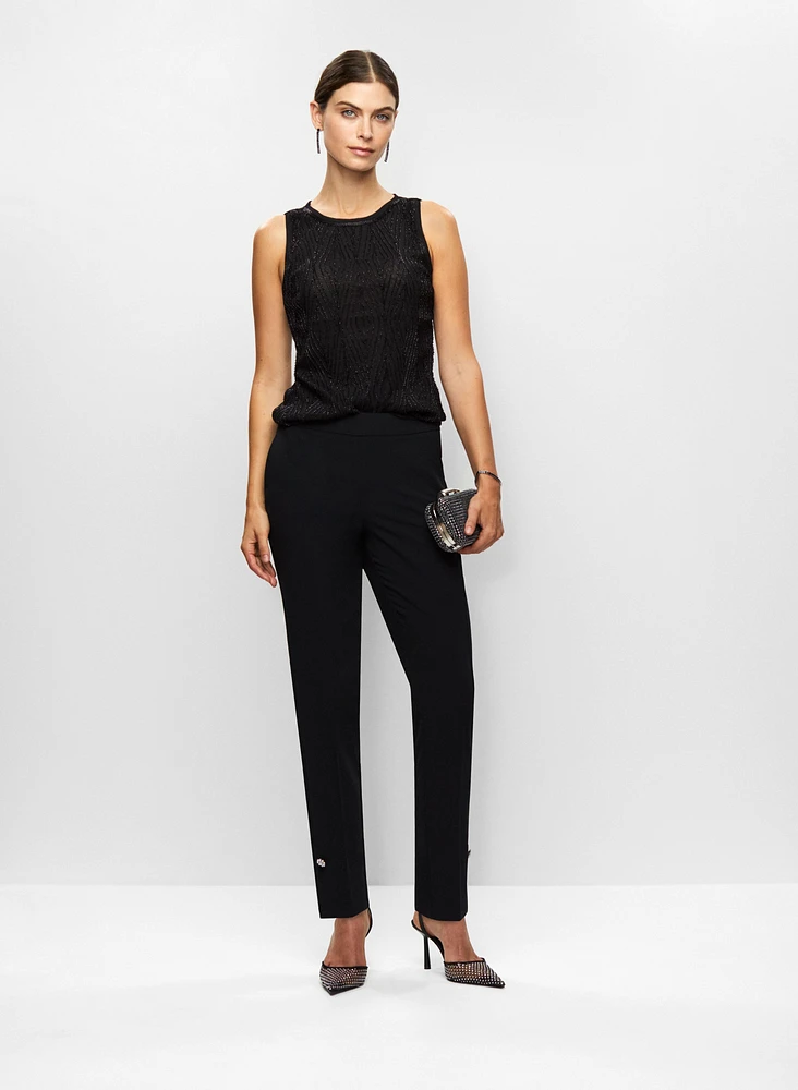Haut sans manches et pantalon étroit