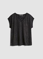 Metallic Zebra Motif Tee