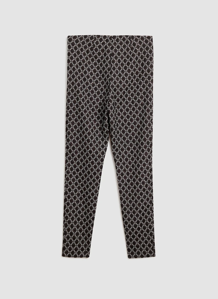 Amber Jacquard Pull-On Pants