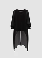 High-Low Chiffon Tunic