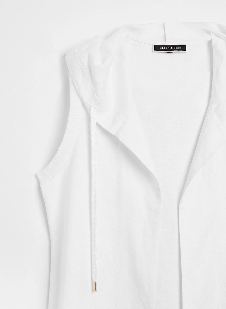 Sleeveless Linen Duster