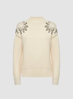 Sequin Motif Sweater