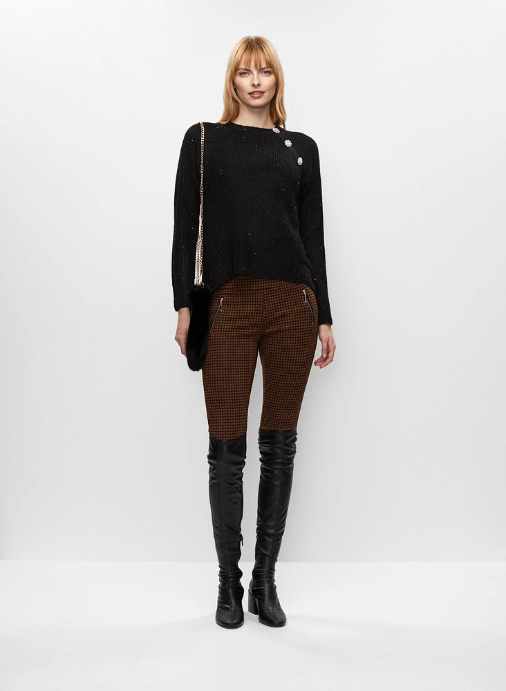 Pull à boutons fantaisie et legging Kayla