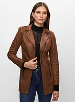 Vex - Veste style redingote en faux suède