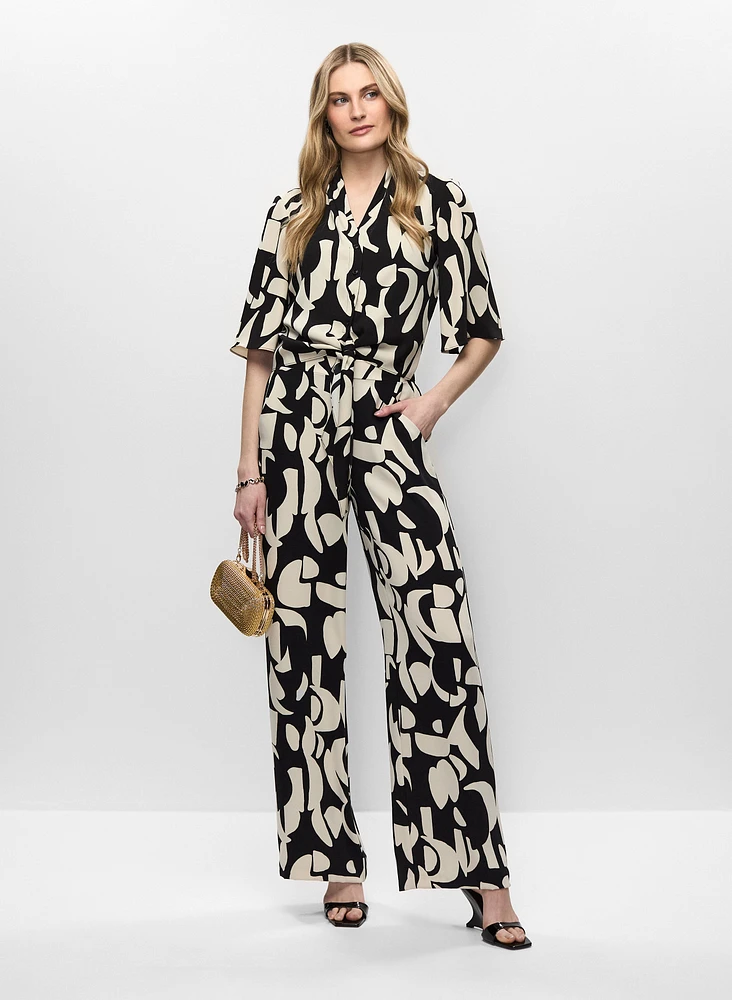 Chemisier et pantalon assortis