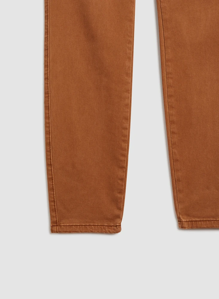 Jean à jambe étroite en denim doux