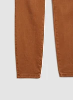 Jean à jambe étroite en denim doux