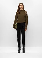 Pull pailleté et legging