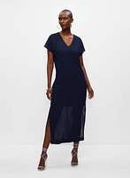 Long V-Neck Dress