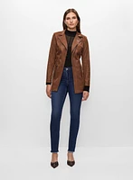Vex - Veste style redingote en faux suède