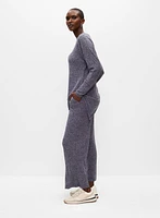 Tunique asymétrique en tricot mélang