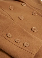 Stretch Wool Blend Coat