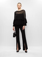 Tiered Ruffle Illusion Top