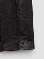 Madison Crocodile Print Pull-On Pants
