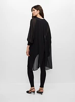 High-Low Chiffon Tunic
