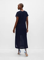 Long V-Neck Dress