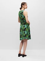 Robe à motif de feuilles palmier