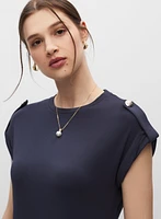 Robe t-shirt à encolure ronde