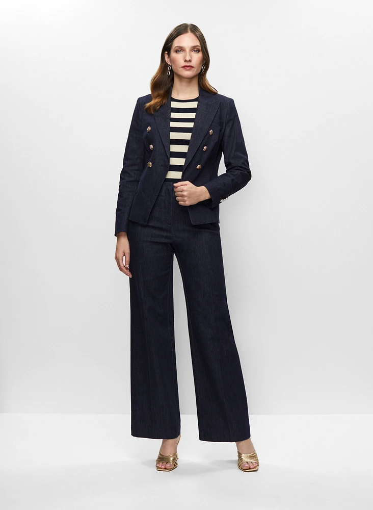 Veste en denim et pantalon large