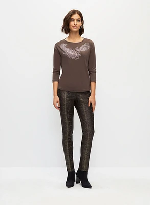 Legging Kayla à motif écailles de serpent