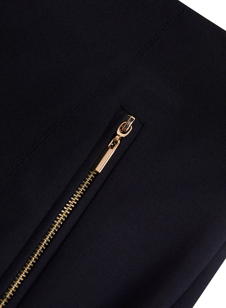 Amber Zip Detail Slim Leg Pants