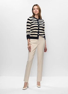 Cardigan rayé et pantalon Giselle