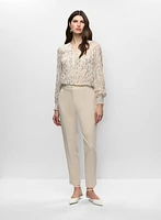 Haut col fendu et pantalon Giselle