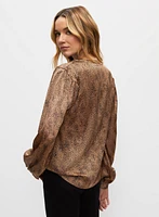 Animal Print Blouse