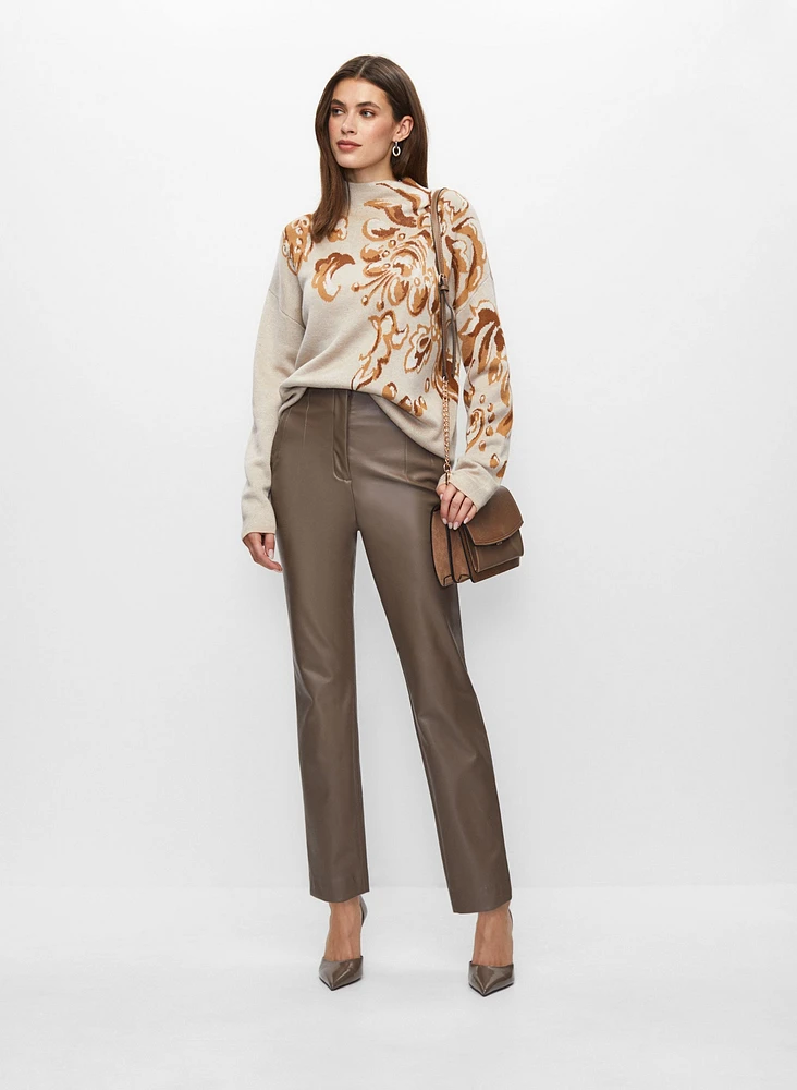 Pull à empiècement et pantalon étroit