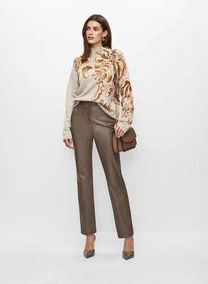 Pull à empiècement et pantalon étroit
