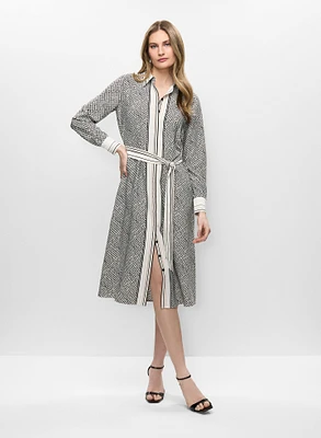 Robe boutonnée et boucles en résine