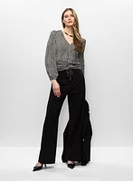 Haut à taille plissée et pantalon Soho