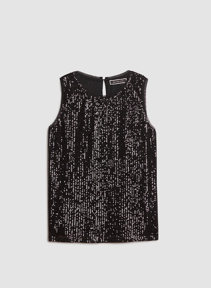 Sleeveless Sequin Top