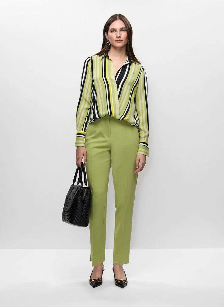Blouse rayée et pantalon coupe Juliette