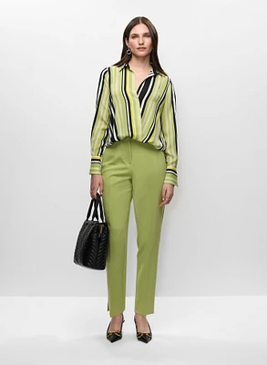 Blouse rayée et pantalon coupe Juliette