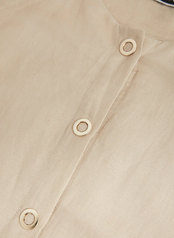 Robe tunique à boutons