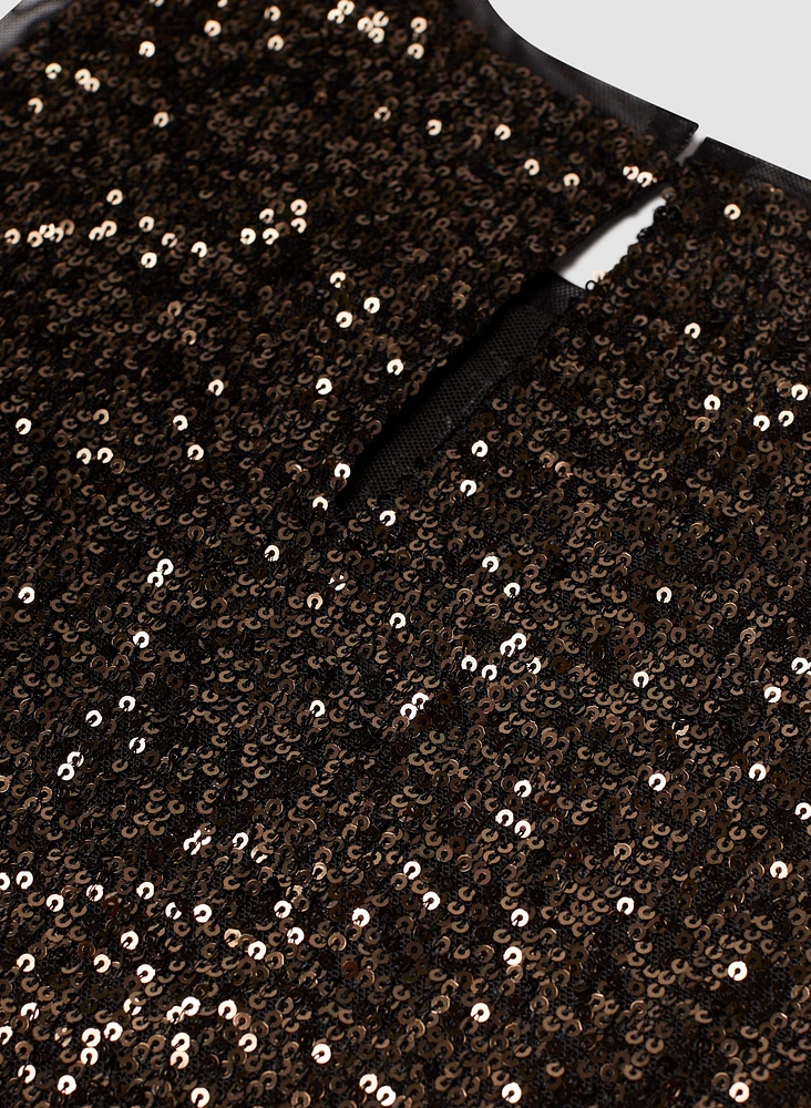 Sleeveless Sequin Top